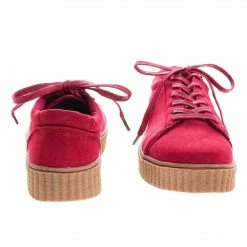 New Stealthy01M By Bamboo, Classic Round Toe Lace Up Flats With Platform Ribbed Tooling Sneaker