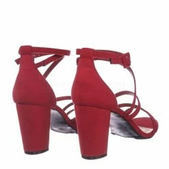 Bamboo New Striking32 Chunky Block High Heel Strappy Sandal - Women Gladiator Open Toe