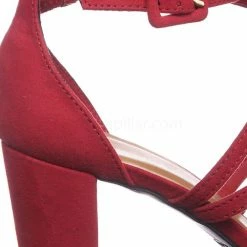 Bamboo New Striking32 Chunky Block High Heel Strappy Sandal - Women Gladiator Open Toe