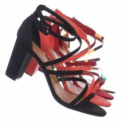 Bamboo New Striking32 Chunky Block High Heel Strappy Sandal - Women Gladiator Open Toe