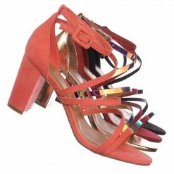 Bamboo New Striking32 Chunky Block High Heel Strappy Sandal - Women Gladiator Open Toe