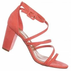 Bamboo New Striking32 Chunky Block High Heel Strappy Sandal - Women Gladiator Open Toe