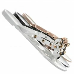 Bamboo New Studs01 Stud Jelly Slip On Slides - Beach Slipper W Metal Pyramid Stud