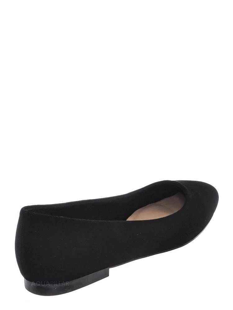 Bamboo New Sweep01 Square Toe Ballet Flats - Womens Solid & Cheetah Ballerina Padded Shoes