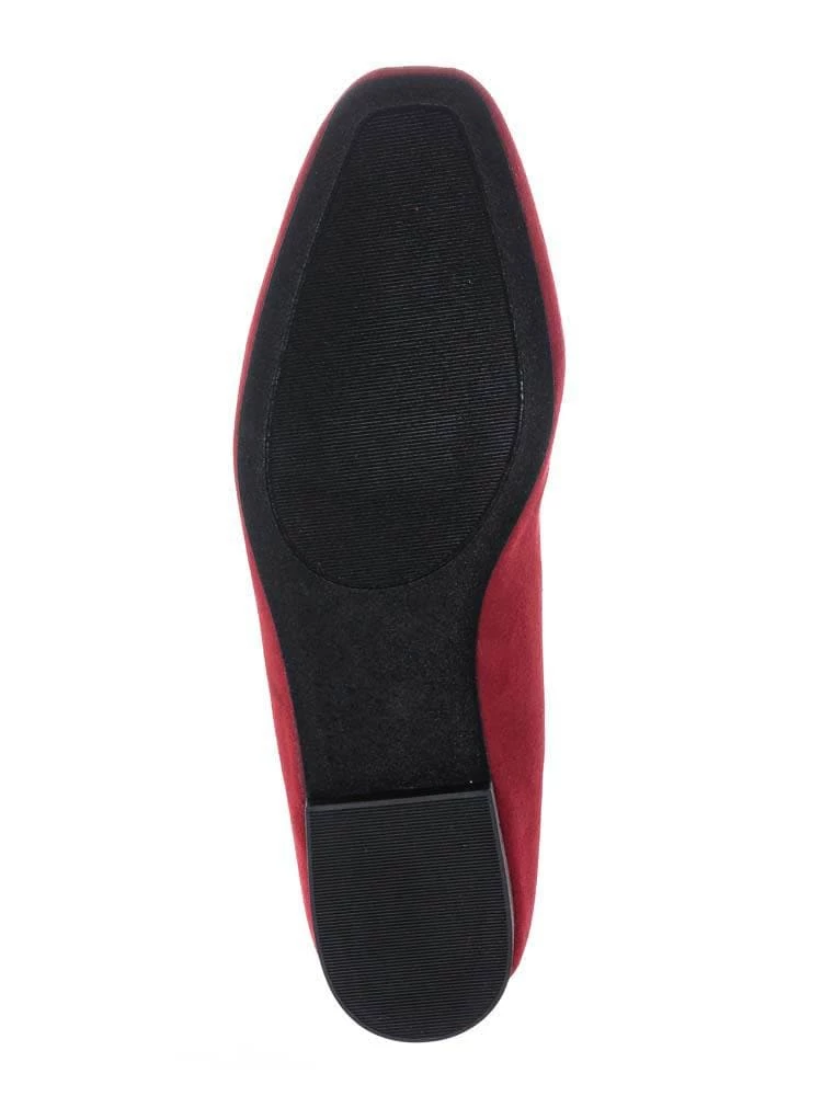 Bamboo New Sweep01 Square Toe Ballet Flats - Womens Solid & Cheetah Ballerina Padded Shoes