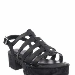 Bamboo Tough10 Cage Flatform Heel Clog Sandal - Womens Gladiator Strap Open Toe Shoe New