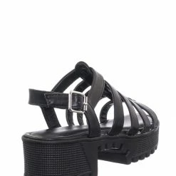 Bamboo Tough10 Cage Flatform Heel Clog Sandal - Womens Gladiator Strap Open Toe Shoe New