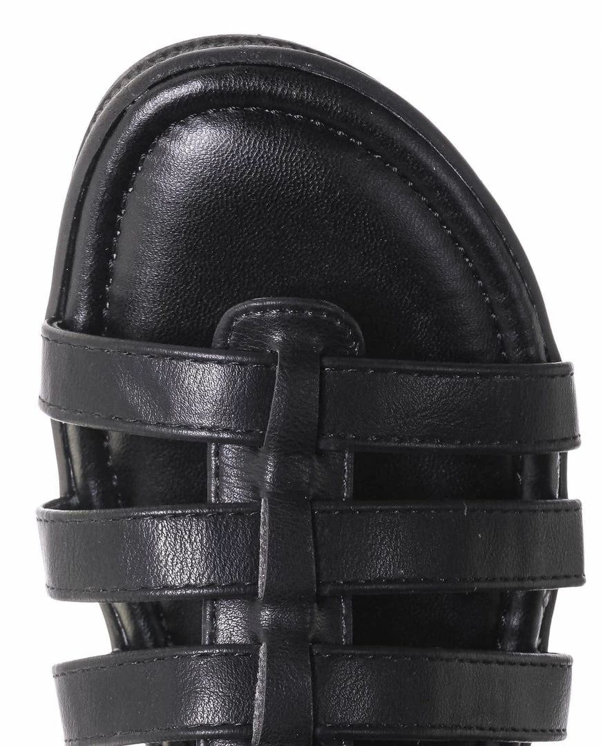 Bamboo Tough10 Cage Flatform Heel Clog Sandal - Womens Gladiator Strap Open Toe Shoe New