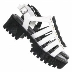 Bamboo Tough10 Cage Flatform Heel Clog Sandal - Womens Gladiator Strap Open Toe Shoe New