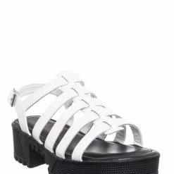 Bamboo Tough10 Cage Flatform Heel Clog Sandal - Womens Gladiator Strap Open Toe Shoe New