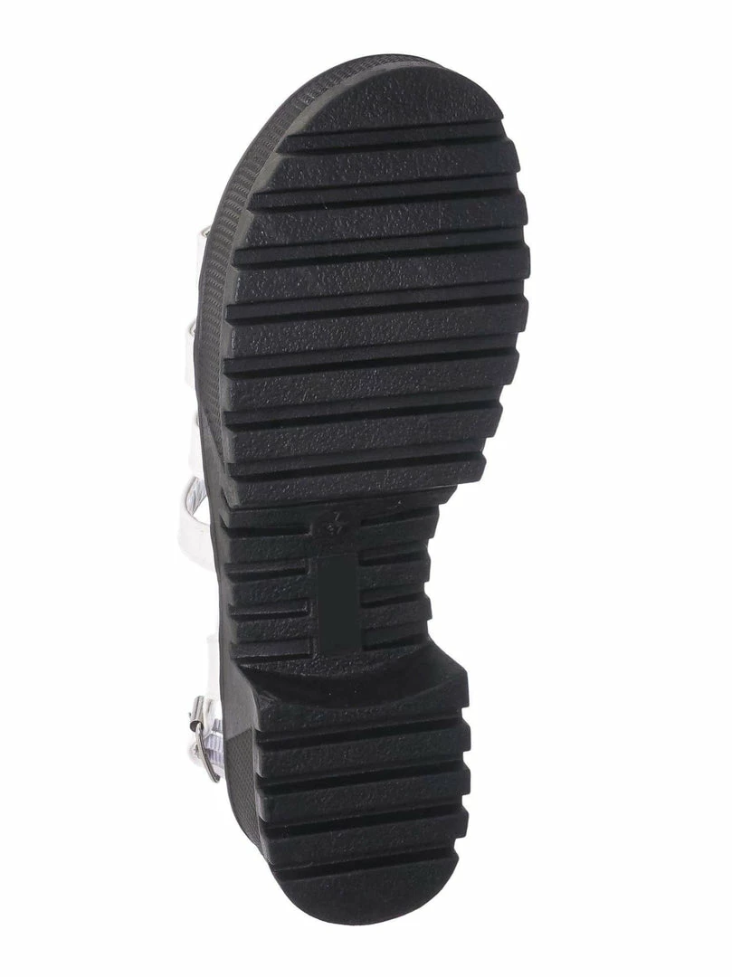 Bamboo Tough10 Cage Flatform Heel Clog Sandal - Womens Gladiator Strap Open Toe Shoe New