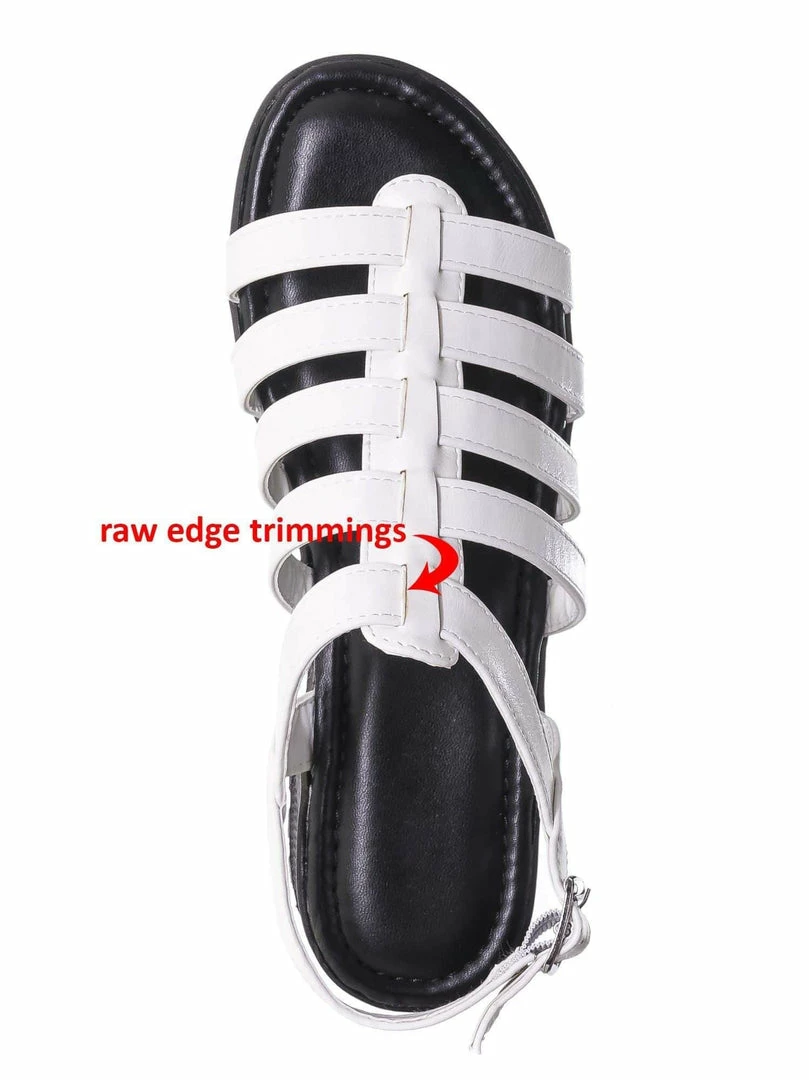 Bamboo Tough10 Cage Flatform Heel Clog Sandal - Womens Gladiator Strap Open Toe Shoe New