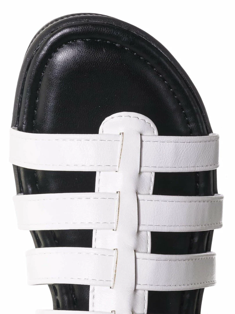 Bamboo Tough10 Cage Flatform Heel Clog Sandal - Womens Gladiator Strap Open Toe Shoe New