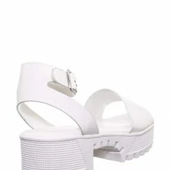 Bamboo New Tough11 Clog Flatform Heel Sandals - Womens Fashion Double Strap Open Toe Shoe