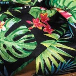 Bamboo New Upbeat10 Slide In Slippers W Knotted Sandal - Women's Floral Stripe Linen Shoes