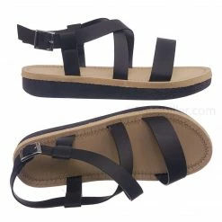 Bamboo New Upraise32 Soft Comfortable Foam Padded Sandal - Women Strappy Cage Flatforms