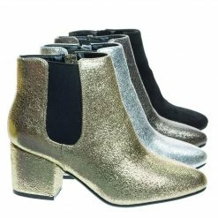 Bamboo Upscale04 Chunky Block Heel Chelsea Ankle Bootie W Side Elastic, F-Suede Lining New