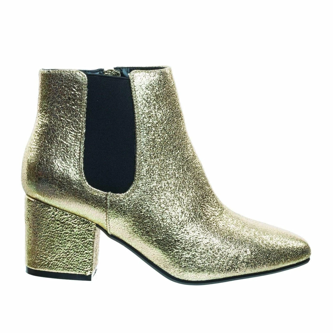 Bamboo Upscale04 Chunky Block Heel Chelsea Ankle Bootie W Side Elastic, F-Suede Lining New