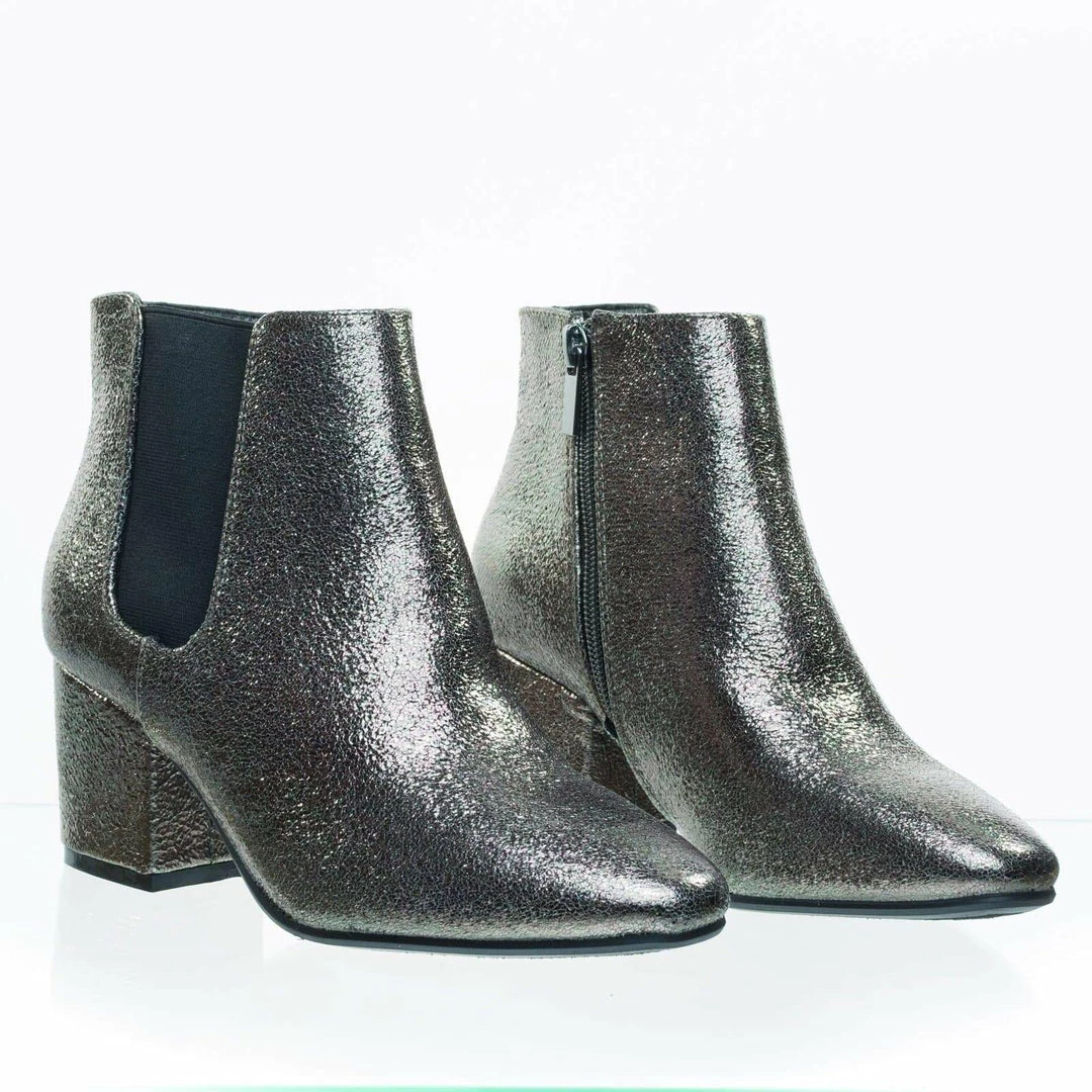 Bamboo Upscale04 Chunky Block Heel Chelsea Ankle Bootie W Side Elastic, F-Suede Lining New