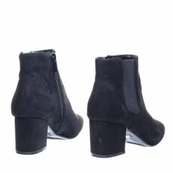 Bamboo Upscale04 Chunky Block Heel Chelsea Ankle Bootie W Side Elastic, F-Suede Lining New