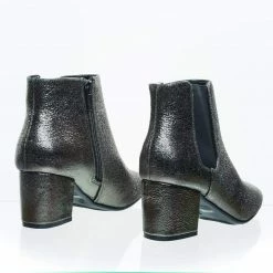 Bamboo Upscale04 Chunky Block Heel Chelsea Ankle Bootie W Side Elastic, F-Suede Lining New