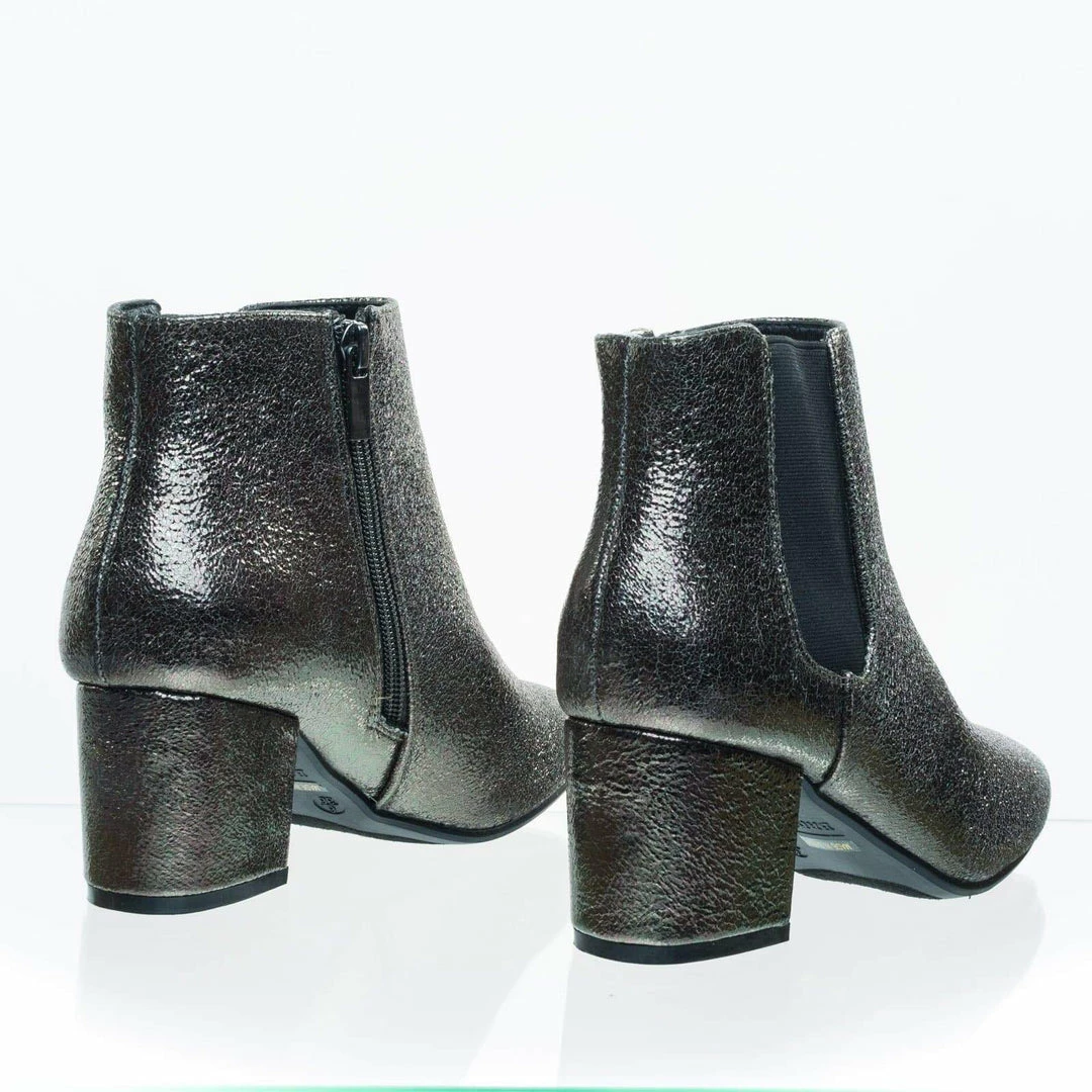 Bamboo Upscale04 Chunky Block Heel Chelsea Ankle Bootie W Side Elastic, F-Suede Lining New