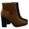 Bamboo New Upside33 Industrial Chic Block Heel Metal Micro Stud Ankle Bootie Dress Boots