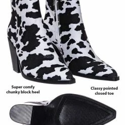 Bamboo Upstream03 Classic Block Heel Bootie New