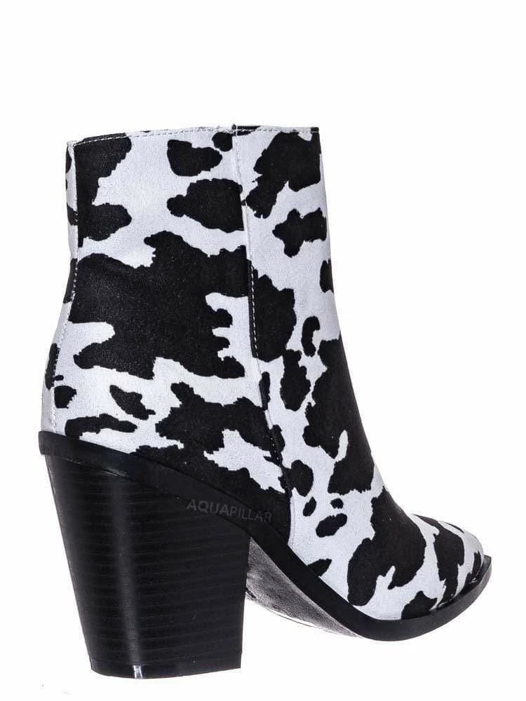 Bamboo Upstream03 Classic Block Heel Bootie New