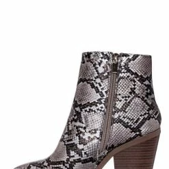 Bamboo Upstream03 Classic Block Heel Bootie New