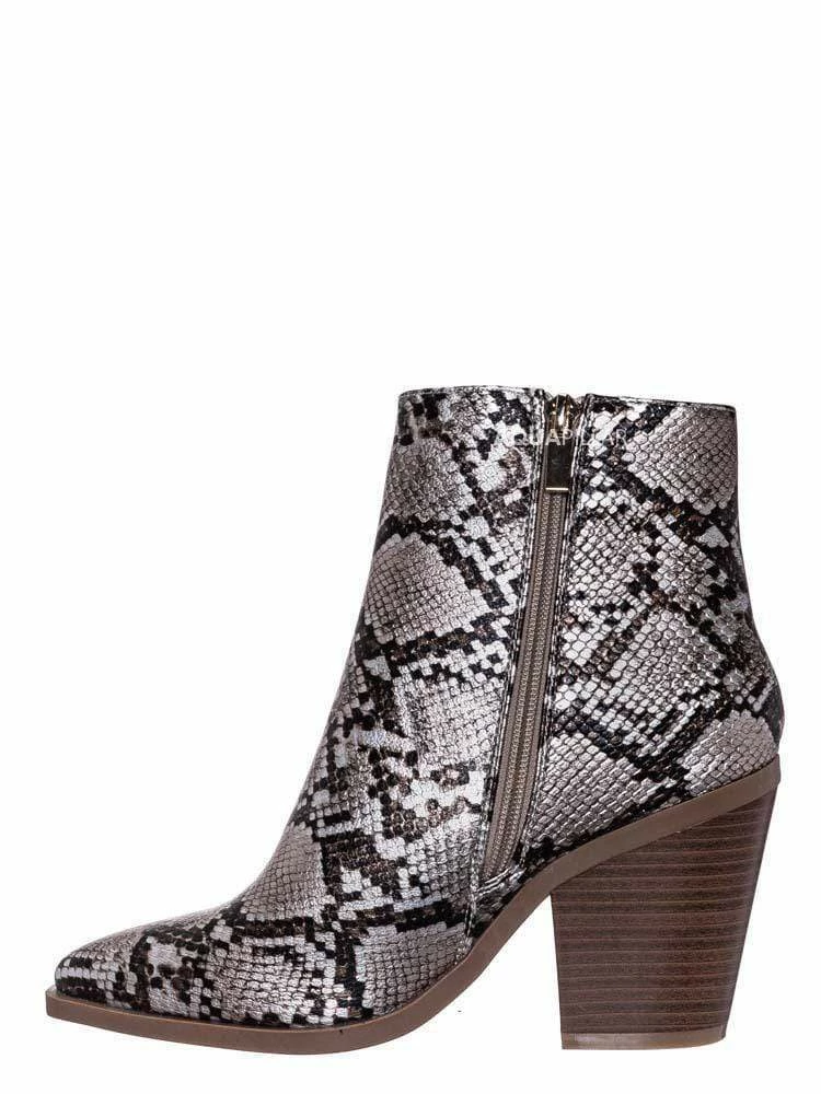 Bamboo Upstream03 Classic Block Heel Bootie New