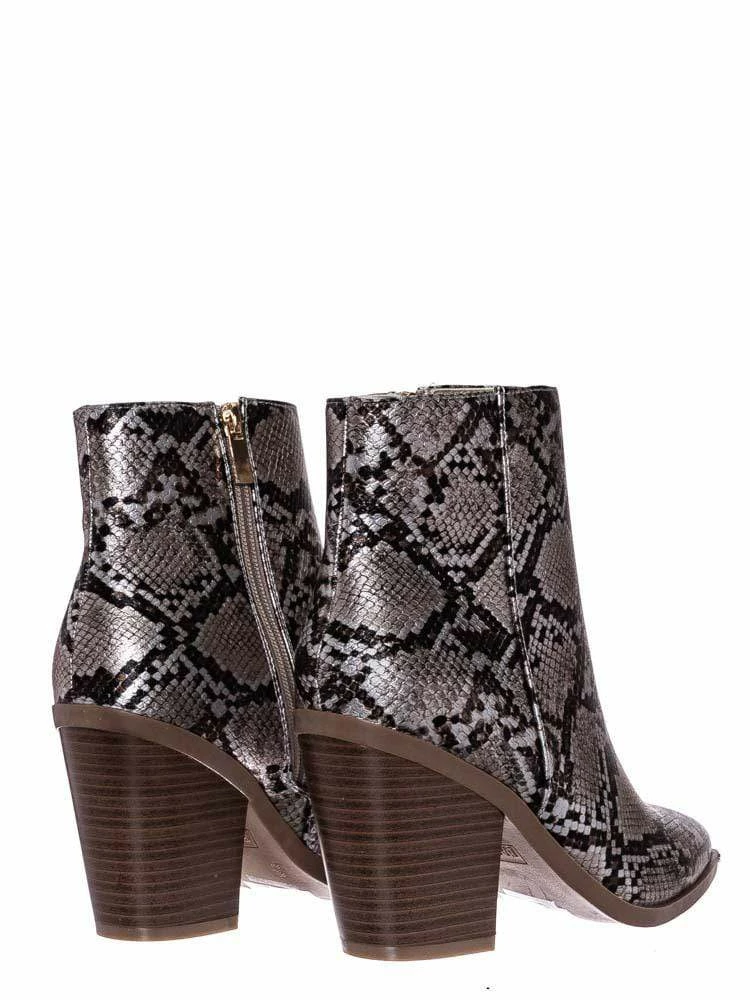 Bamboo Upstream03 Classic Block Heel Bootie New