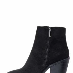 Bamboo Upstream03 Classic Block Heel Bootie New