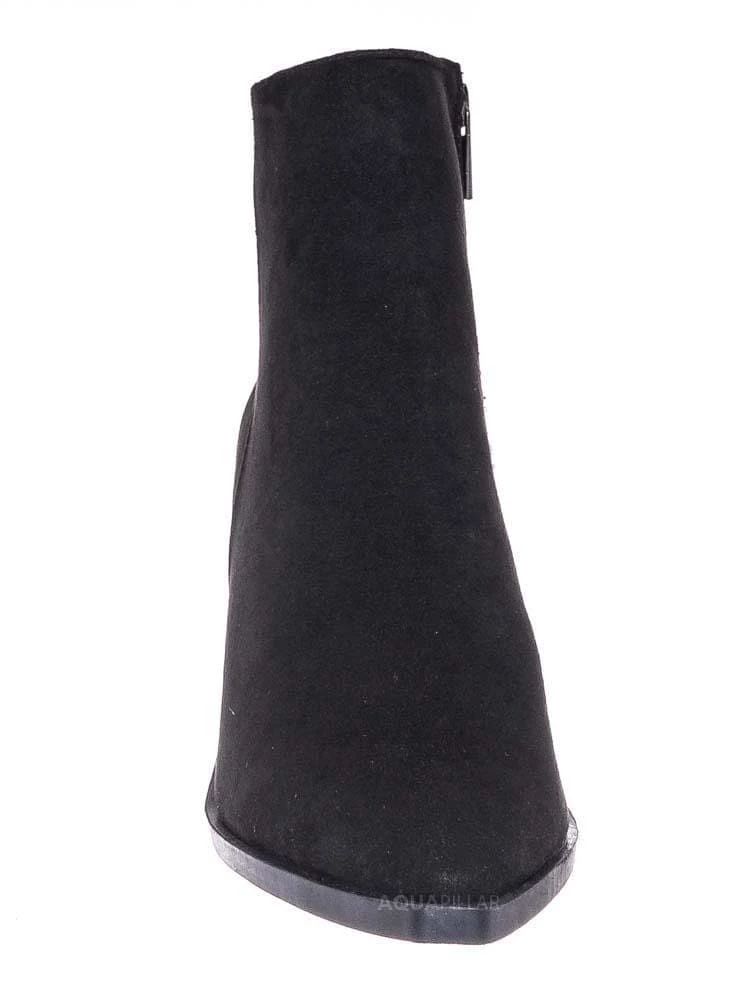 Bamboo Upstream03 Classic Block Heel Bootie New