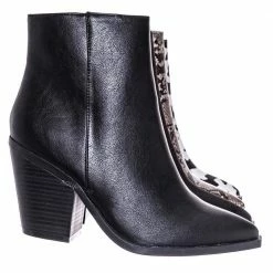 Bamboo Upstream03 Classic Block Heel Bootie New