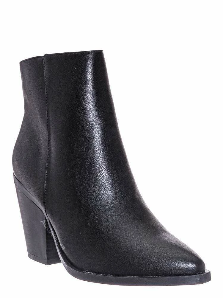 Bamboo Upstream03 Classic Block Heel Bootie New