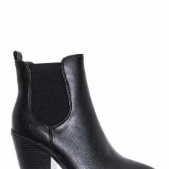 Bamboo New Upstream07 High Block Heel Chelsea Boots