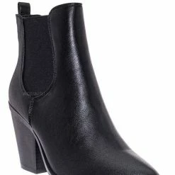 Bamboo New Upstream07 High Block Heel Chelsea Boots