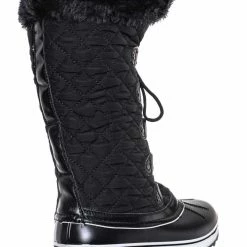 Bamboo Value18 Faux Fur Duck Tall Boots - Quilted & Tweed Snow Rain Shoe New