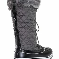 Bamboo Value18 Faux Fur Duck Tall Boots - Quilted & Tweed Snow Rain Shoe New