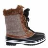 Bamboo Value6 Faux Fur Duck Boots - Quilted & Tweed Snow Rain Shoe