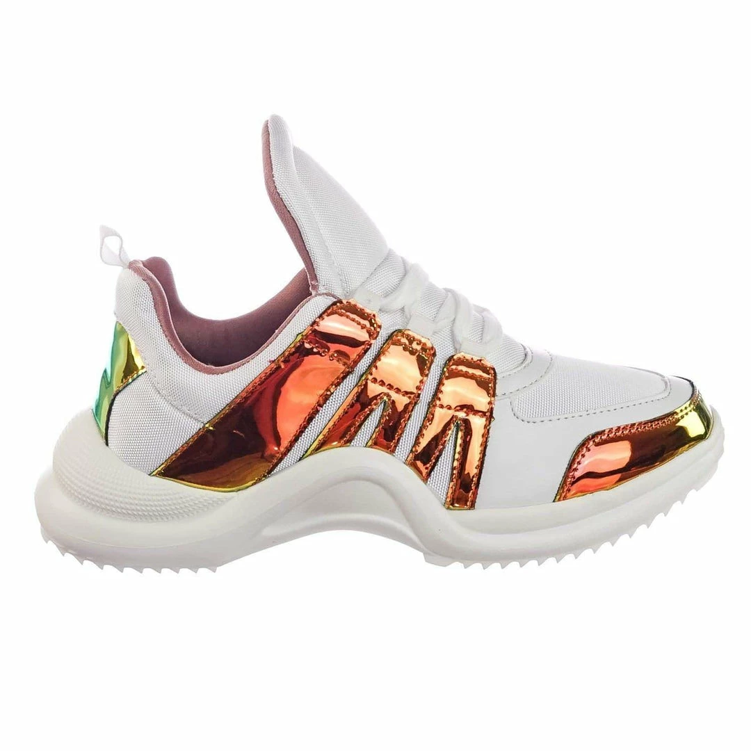 Bamboo New Vicky01 Lightweight Oversized Tongue W Sharktooth Grip Sole Sneaker