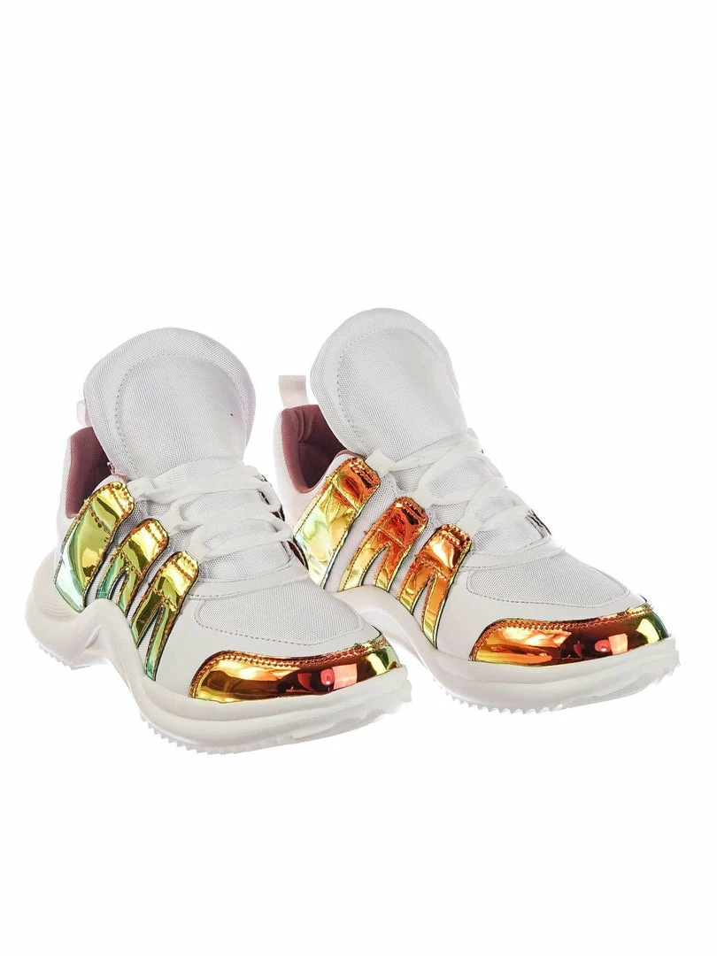 Bamboo New Vicky01 Lightweight Oversized Tongue W Sharktooth Grip Sole Sneaker