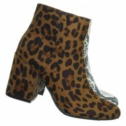 Bamboo New Vitality04 Ankle High Dress Booties - Women Chunky Heel W Side Zipper Ankle Boot