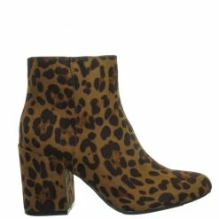 Bamboo New Vitality04 Ankle High Dress Booties - Women Chunky Heel W Side Zipper Ankle Boot