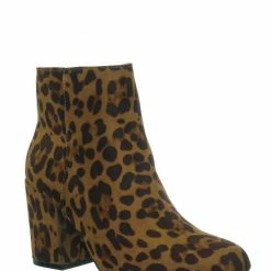 Bamboo New Vitality04 Ankle High Dress Booties - Women Chunky Heel W Side Zipper Ankle Boot