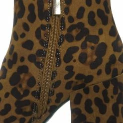 Bamboo New Vitality04 Ankle High Dress Booties - Women Chunky Heel W Side Zipper Ankle Boot