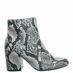 Bamboo New Vitality04 Ankle High Dress Booties - Women Chunky Heel W Side Zipper Ankle Boot