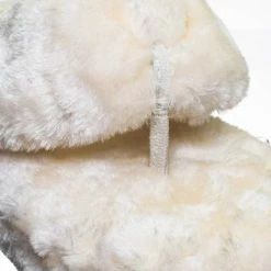 Bamboo New Warmness05 Fluffy Faux Rabbit Fur Sandal - Flatform Thong Flip Flop Slipper