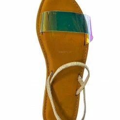 Bamboo New Waterfront24 Summer Multi Strap Slingback Sandals - Womens Open Toe Elastic Shoe